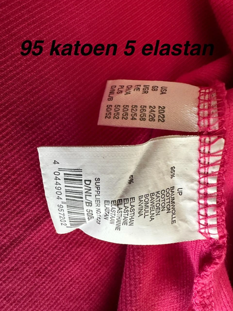 Ulla Popken 50/52 new top in fuchsia pink ribbed. – photo 4